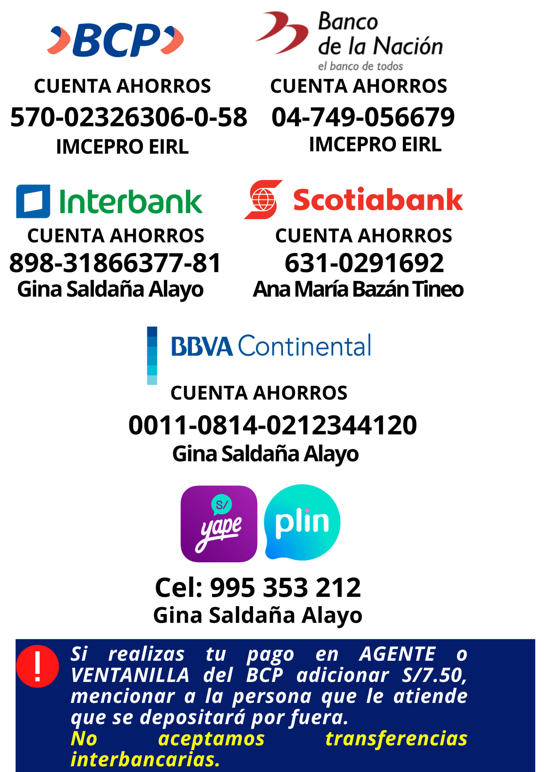 cuentas-bancarias-imcepro cuentas bancarias imcepro