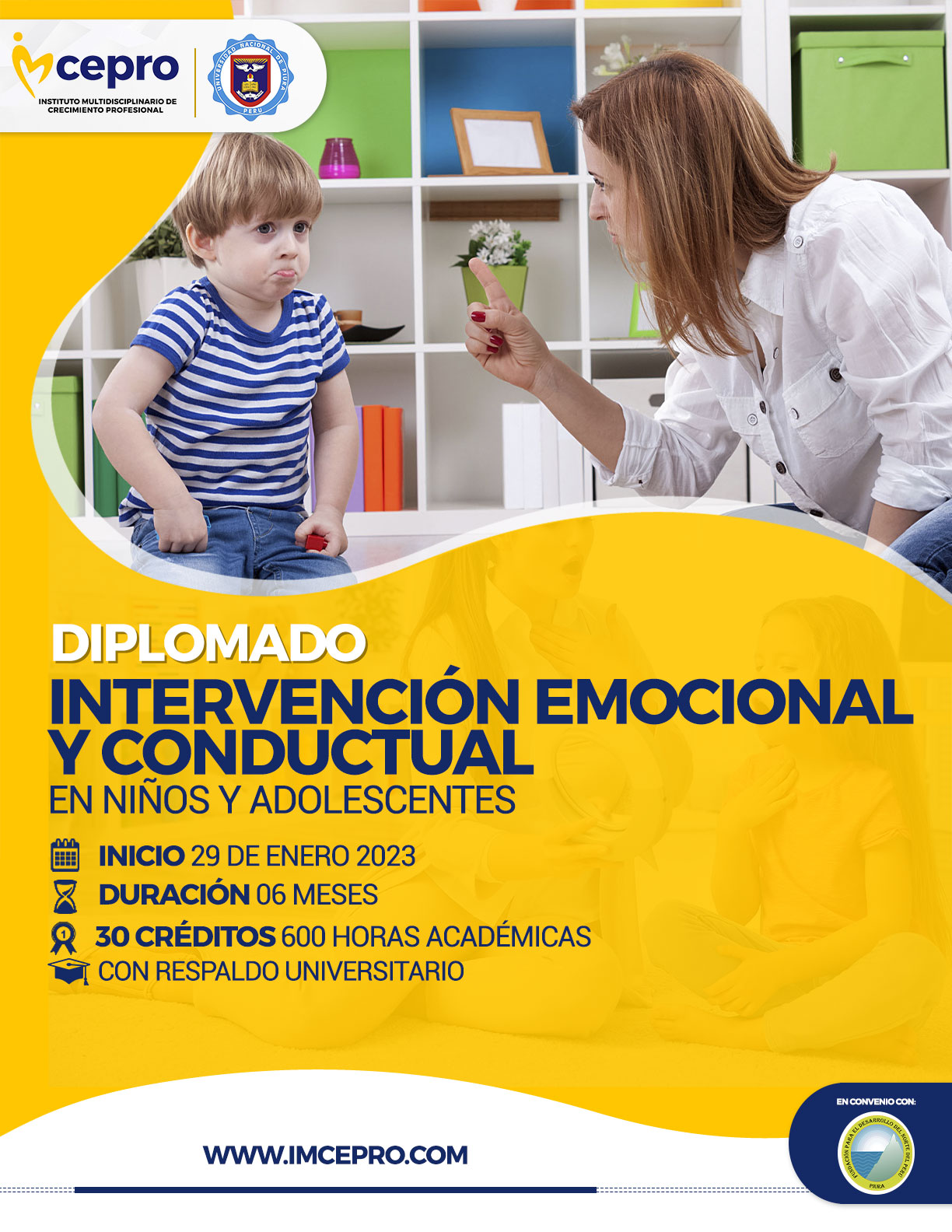 Diplomado en Intervención Emocional y Conductual en Niños y Adolescentes