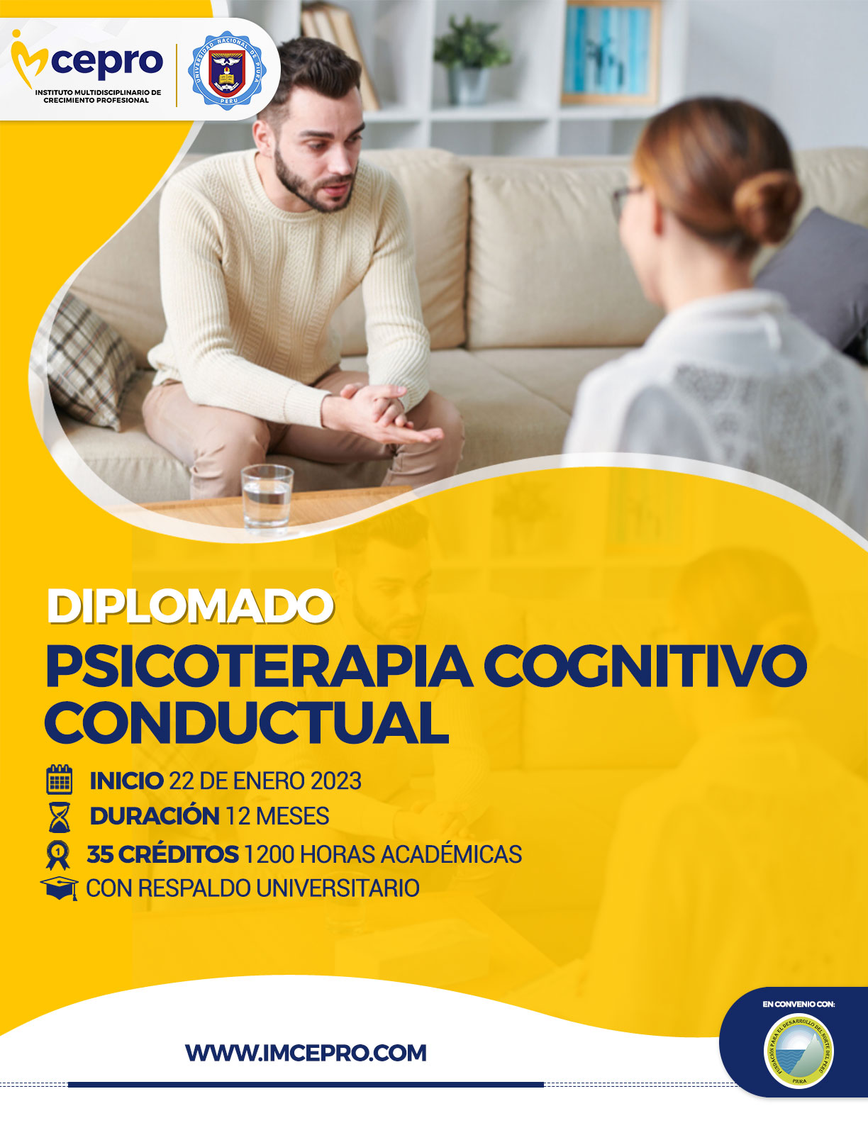 Diplomado Psicoterapia cognitivo conductual pcc 2023