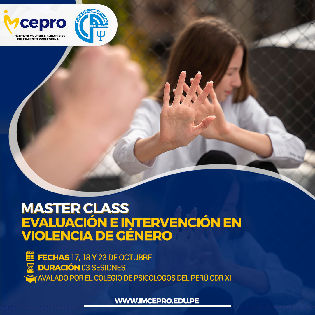 Masterclass Evaluación e Intervención en Violencia de Género
